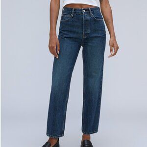 Everlane Rigid Way-High Jean Size 34 Rich Indigo